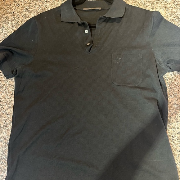 Louis Vuitton Other - Louis Vuitton Monogram Men's Black Polo Shirt